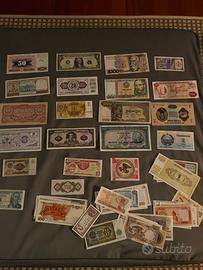 Collezione mondiale di 48 banconote storiche