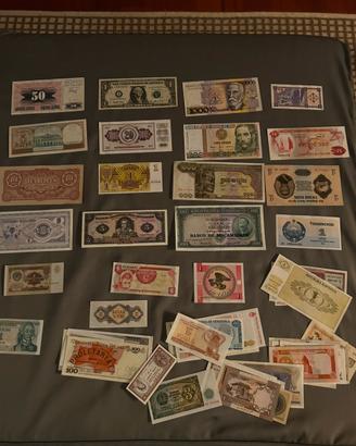 Collezione mondiale di 48 banconote storiche