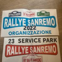 Adesivi Rally di Sanremo