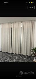 Tende effetto lino beige filtranti 263*140