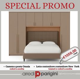 Camera da letto a ponte-Letto contenitori