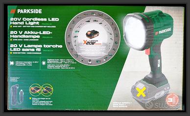 Nuovo!Lampada torcia LED a Batteria Parkside GARAN