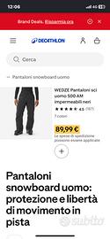 Pantalone snowbord