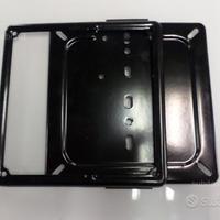 Porta targa e cornice nero / cromato