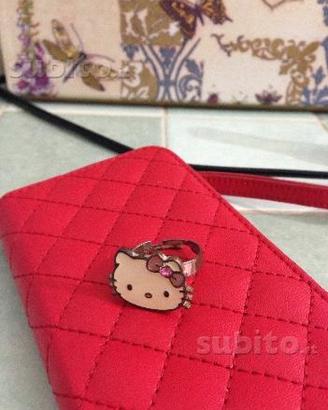Anello hello Kitty + elastico capelli bello Kitty