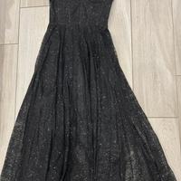 Abito nero glitter