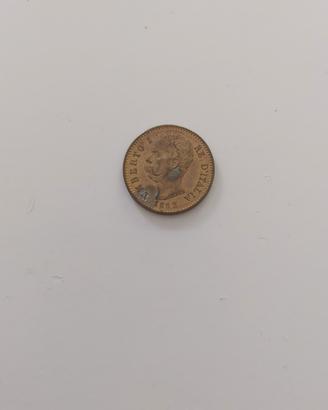 20 Lire 1882 Umberto I copia moneta tappabuchi