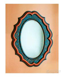 Specchio da parete colorato vintage moderno