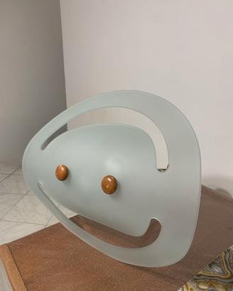 Lampadario sospensione in vetro satinato,
