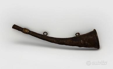 Antico Corno da caccia trombetta da richiamo