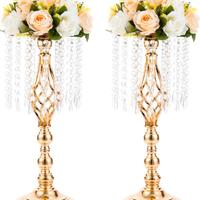 2 x Portafiori in cristallo per matrimonio