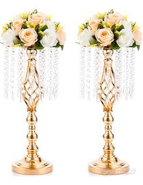 2 x Portafiori in cristallo per matrimonio