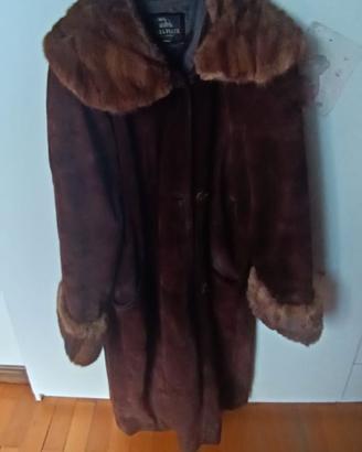 Cappotto in Pelle Scamosciata