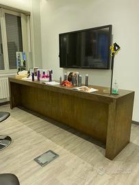 Tavolo in metallo finitura Corten