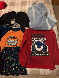 Set maglie e pigiama 7-8 anno