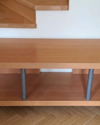 Mobile Basso Porta TV in legno con Ruote