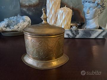 antica tabacchiera 1700 1800 antiquariato bronzo