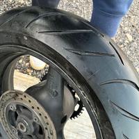 Gomma MetzellerM7 e Cerchio Honda Hornet POSTERIOR