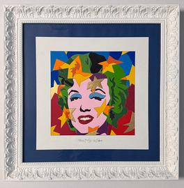 Quadro Serigrafia U. Nespolo 40x40 sorride Norma J