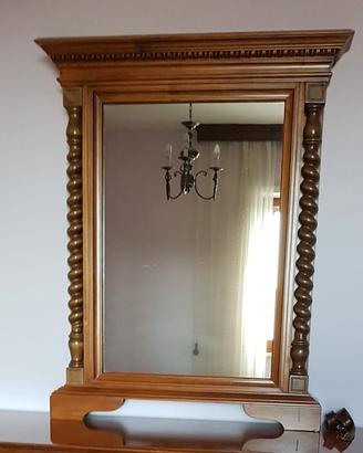 Specchio in Legno di Noce massello