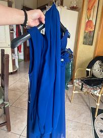 vestito elegante blu donna.