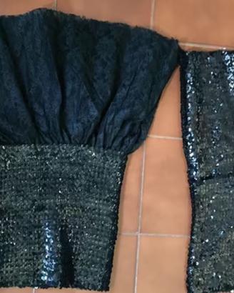 Stock di abbigliamento in paillettes e maglia
