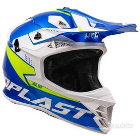 Casco Cross UFO Intrepid ECE 22-06 - Blu/Giallo -