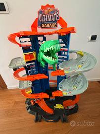 Pista Hotwheels City Robo T-Rex Ultimate garage