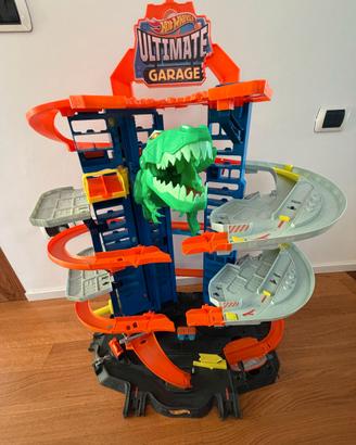 Pista Hotwheels City Robo T-Rex Ultimate garage
