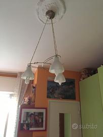 Lampadario camera con lampade risparmio energetico