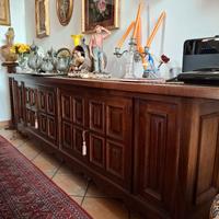 sala da pranzo stile spagnolo in legno massello