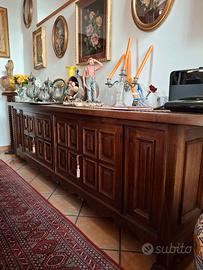 sala da pranzo stile spagnolo in legno massello