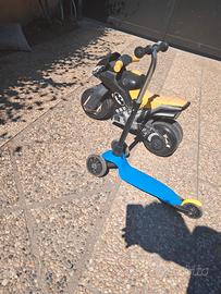 moto per bambini con monopattino per bambini
