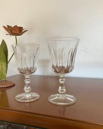 Servizio bicchieri in cristallo  8 acqua 8 vino