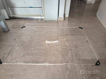 telo trasparente in PVC con occhielli rinforzati