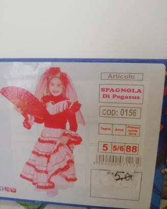 vestito carnevale  Spagnola 5/6  anni 