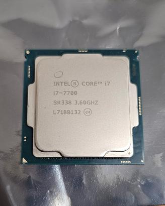 cpu intel i7 7700 funzionante