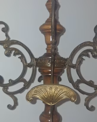 ATTACCAPANNI/APPENDINO LEGNO STILE LIBERTY