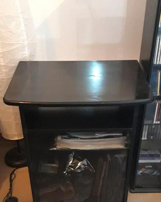 Mobile con rotelle per giradischi e vinili