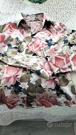 Camicia in raso a fiori Nara Camicie e Camicia in