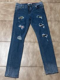 Jeans Ragazzo Strappati con Patch Interne