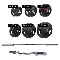 Dischi Olimpici Disco BUMPER 50mm PALESTRA Pesi