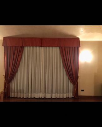 Doppio tendaggio per 3 portefinestre