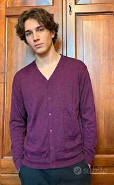 Cardigan Uomo Trussardi Action Bordeaux - Tg L