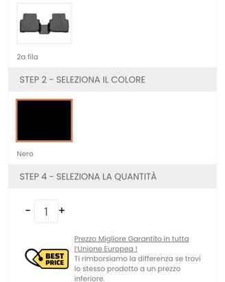 Kit Tappeti WeatherTech per Audi Q3 SportBack
