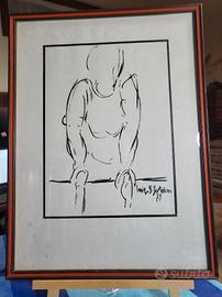 Luigi B. Bartolini disegno a china.