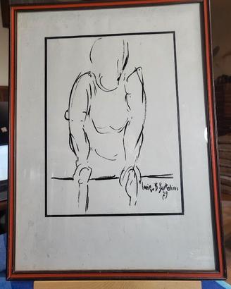 Luigi B. Bartolini disegno a china.