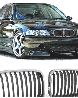 GRIGLIE BMW E46 SEDAN TOURING 98-01 LOOK M NERO CR