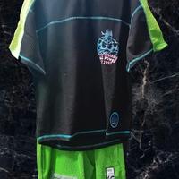 Completo Maglia e Pantalone LP Nero e Verde Tg S