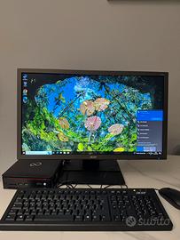 Mini Computer Fujitsu con monitor Acer 24 completo